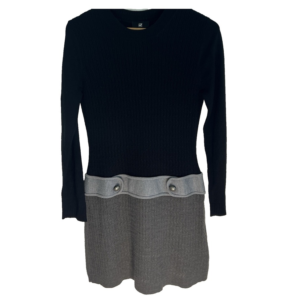 Vtg Y2K Sweater Dress Women L Jumper Clueless Clean Girl Preppy School Academia